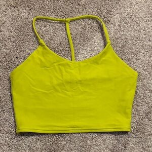 Popflex neon Yellow Crop Top